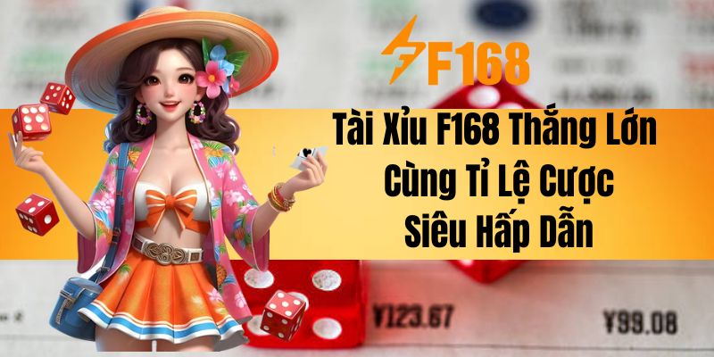 Tài Xỉu F168 - Thắng Lớn Cùng Tỉ Lệ Cược Siêu Hấp Dẫn